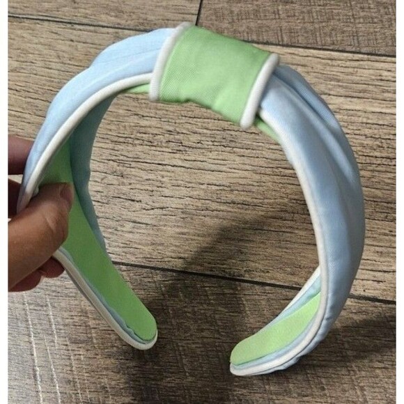 Lilly Pulitzer Low Knot Headband Bluette Jade Lime main image 4